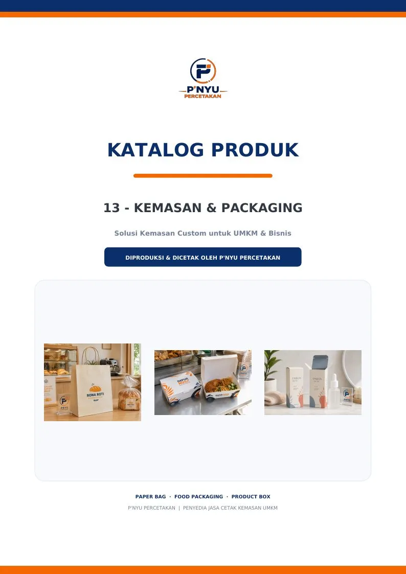 Katalog Kemasan & Packaging
